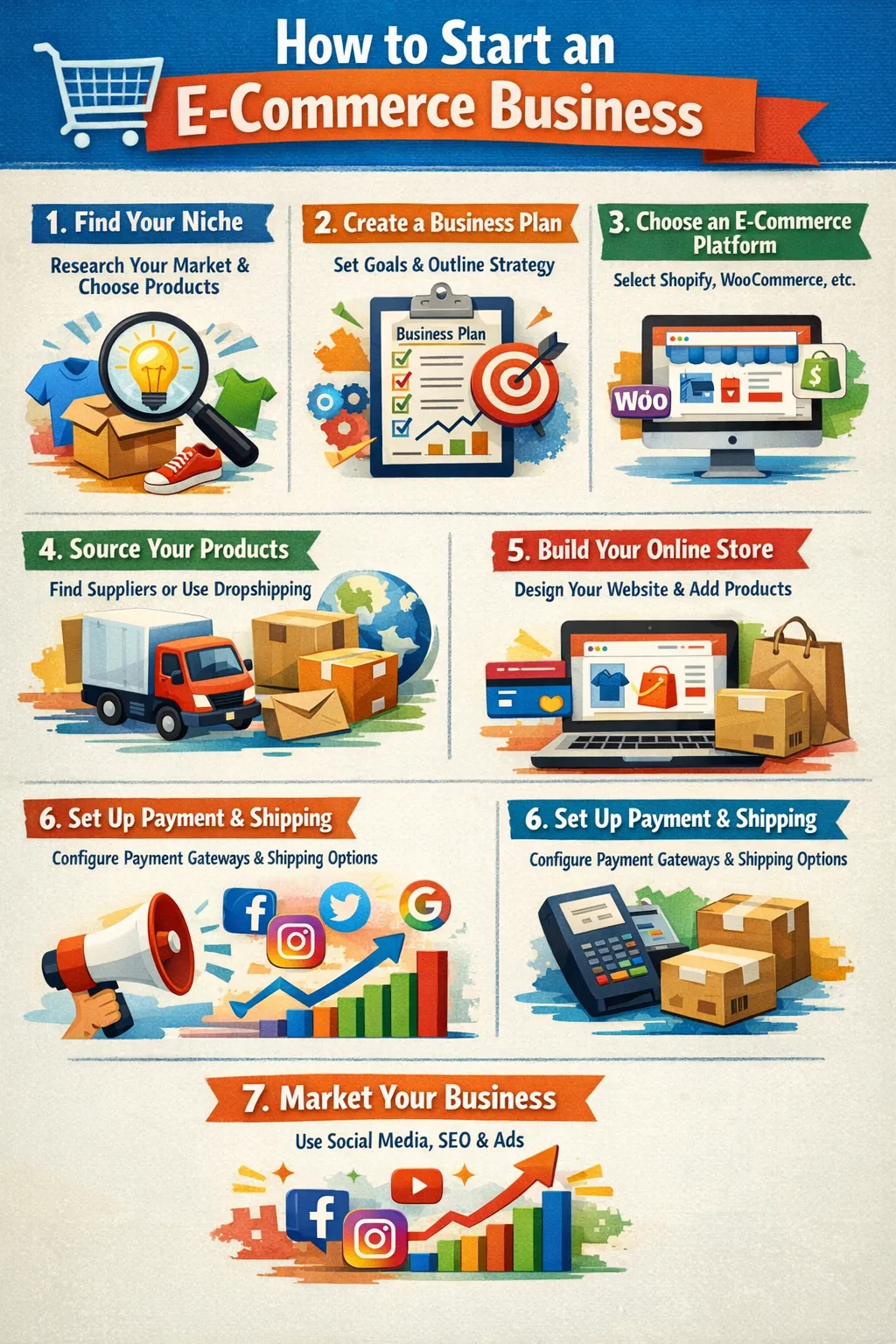 how to start e comesss bussiness